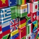 International flag-cubes